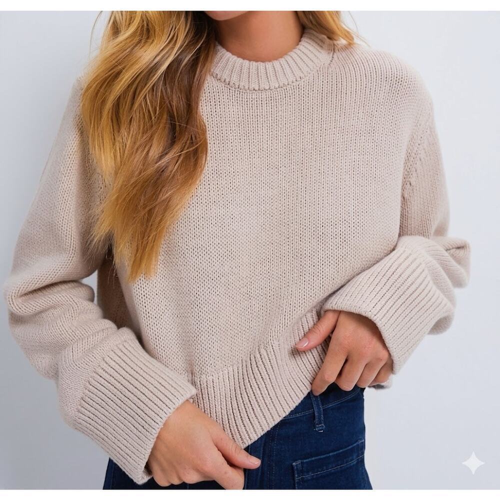 TUCKERNUCK Tan Aiden Sweater Size L NWT Retail $198 Tuckernuck - Picture 2 of 6